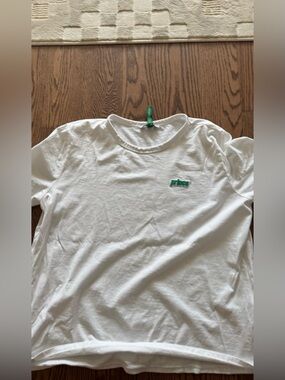 Zara limited edition Prince White Crew Neck T-Shirt with Green Logo (XL)